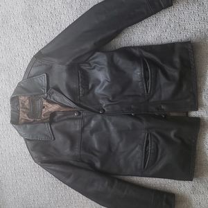 Men's Dark Brown Buffalo Leather Jacket